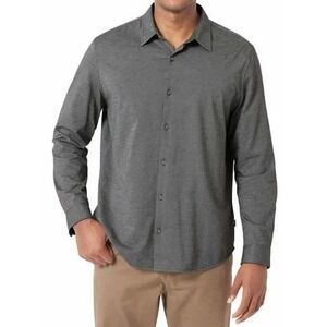 DKNY Men's Long Sleeve Button Up‎ Shirt Gray XXL New with Tags!